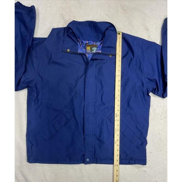 Vintage Forresters Navy Blue Full Zip Gore-Tex All Weather Golf Jacket Size XL - Picture 7 of 9